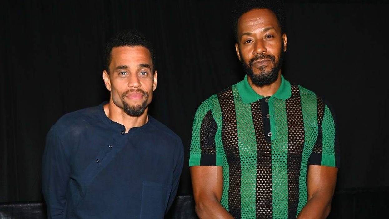 Michael Ealy (L) McKinley Freeman attend the 2022 Essence Festival of Culture at the Louisiana Superdome