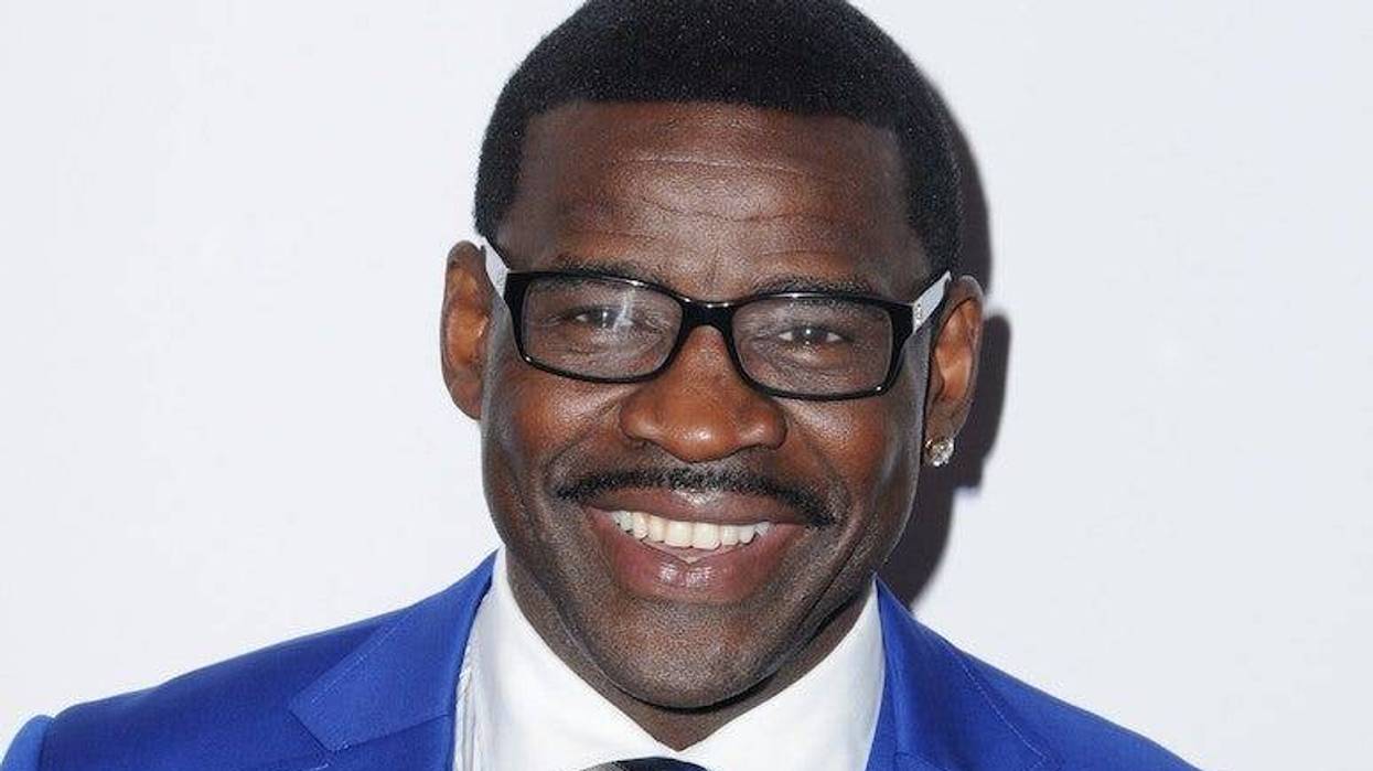 Michael Irvin, Gala, Red Carpet, Blue Suit, Smile, Beverly Hills, 2016