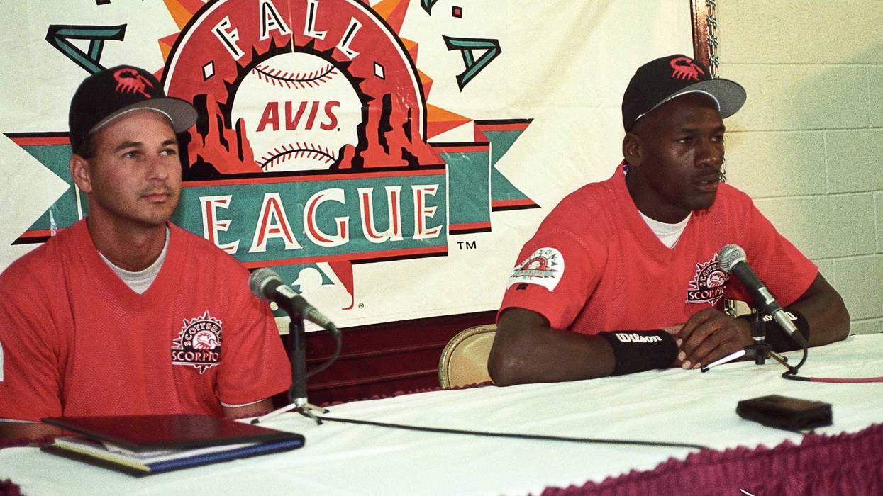 Michael Jordan and Terry Francona