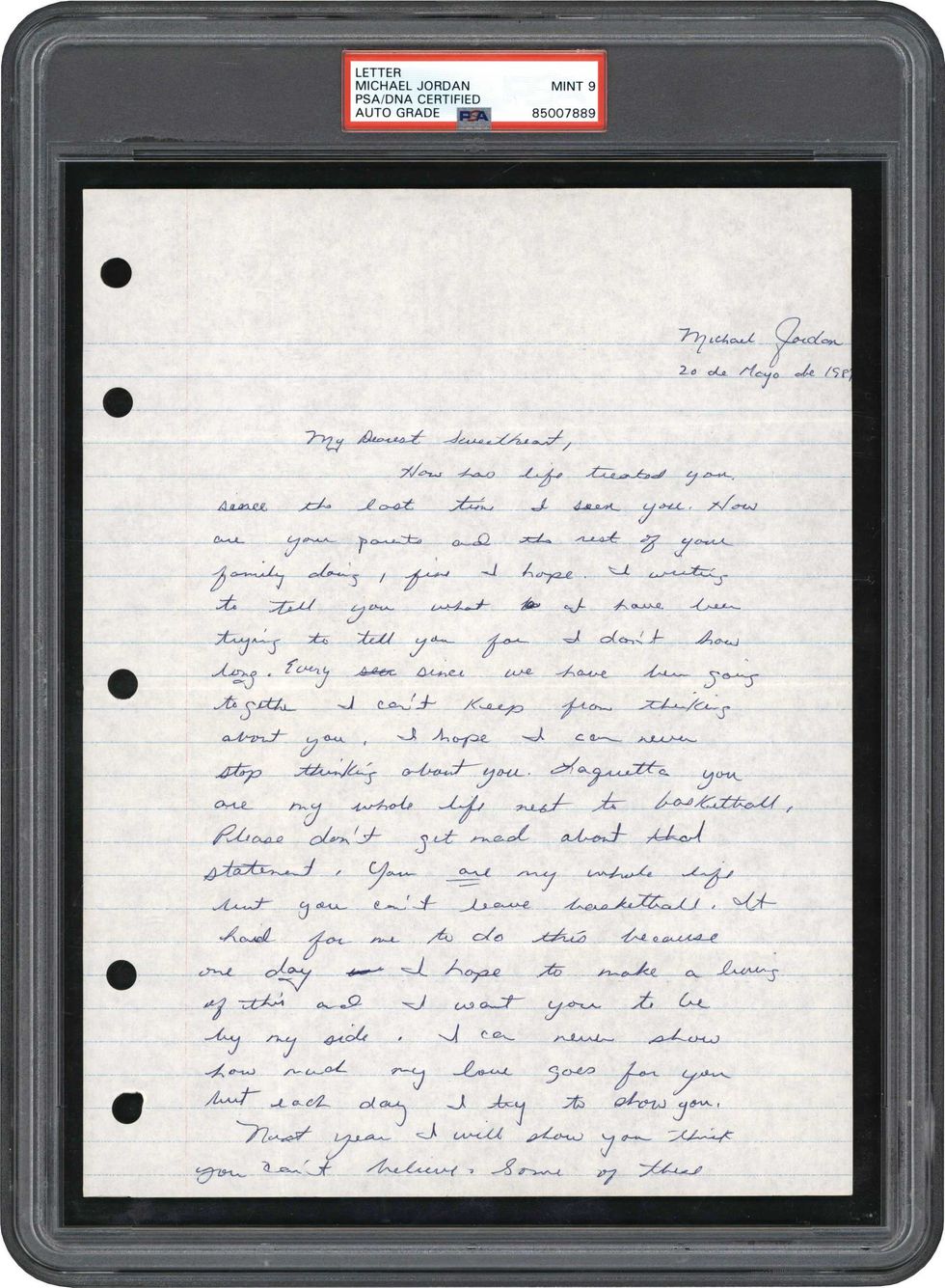 Michael Jordan love letter