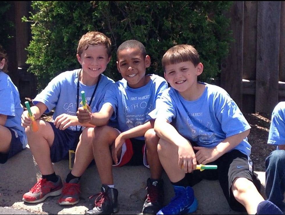 Michael Kennedy with friends