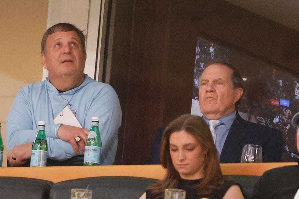Michael Lombardi and Bill Belichick