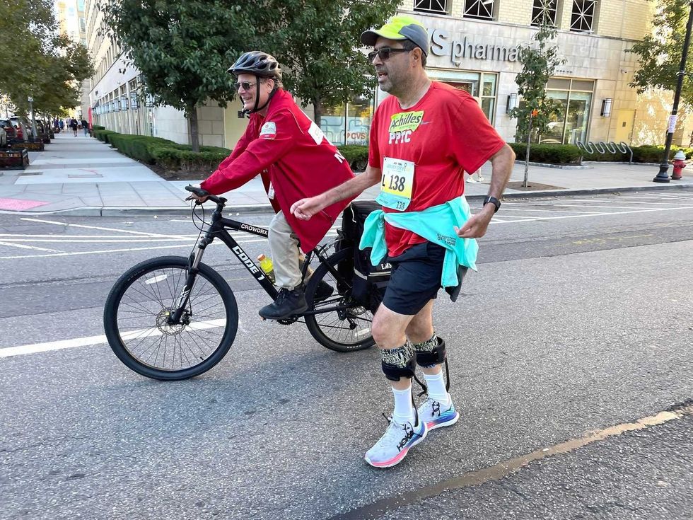 Michael Ring suffered paralysis as a result of Guillain-Barré syndrome in 2014. By 2017, he was again running the NYC marathon.