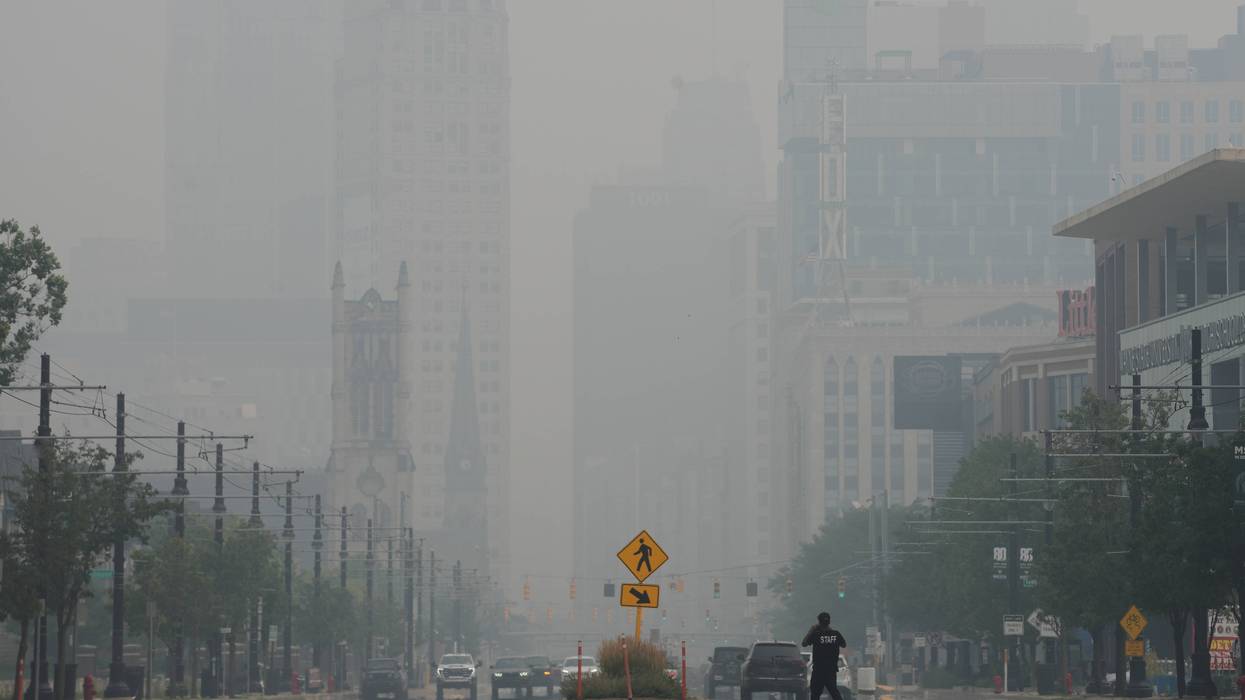 Michigan Climate Wildfires Smoke