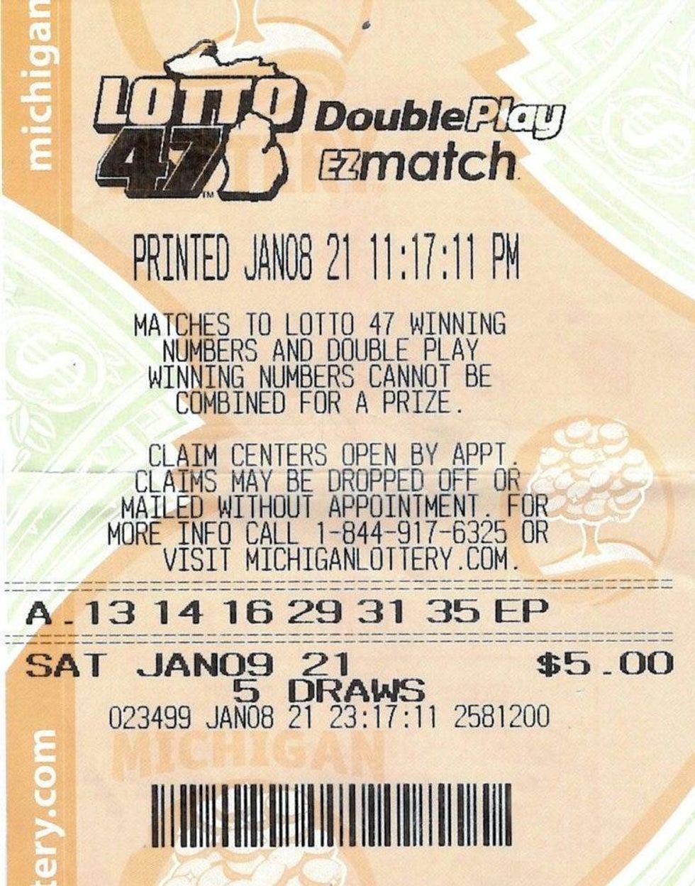 Michigan Lottery winner