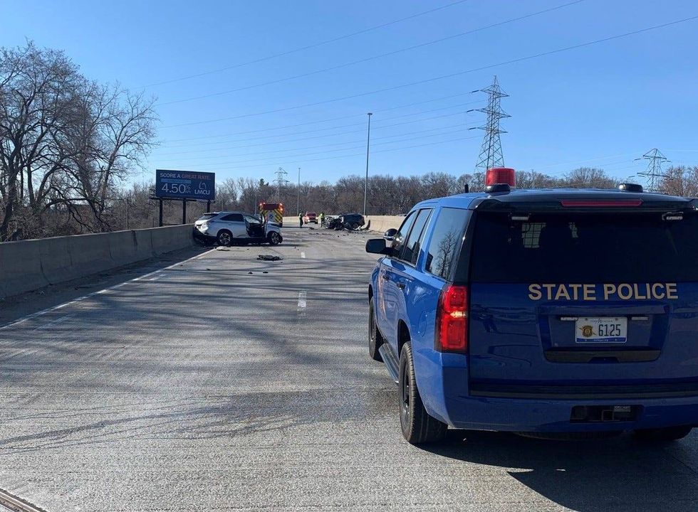 Michigan State Police on the scene of a deadly wrong-way crash along US-131 on Sunday.