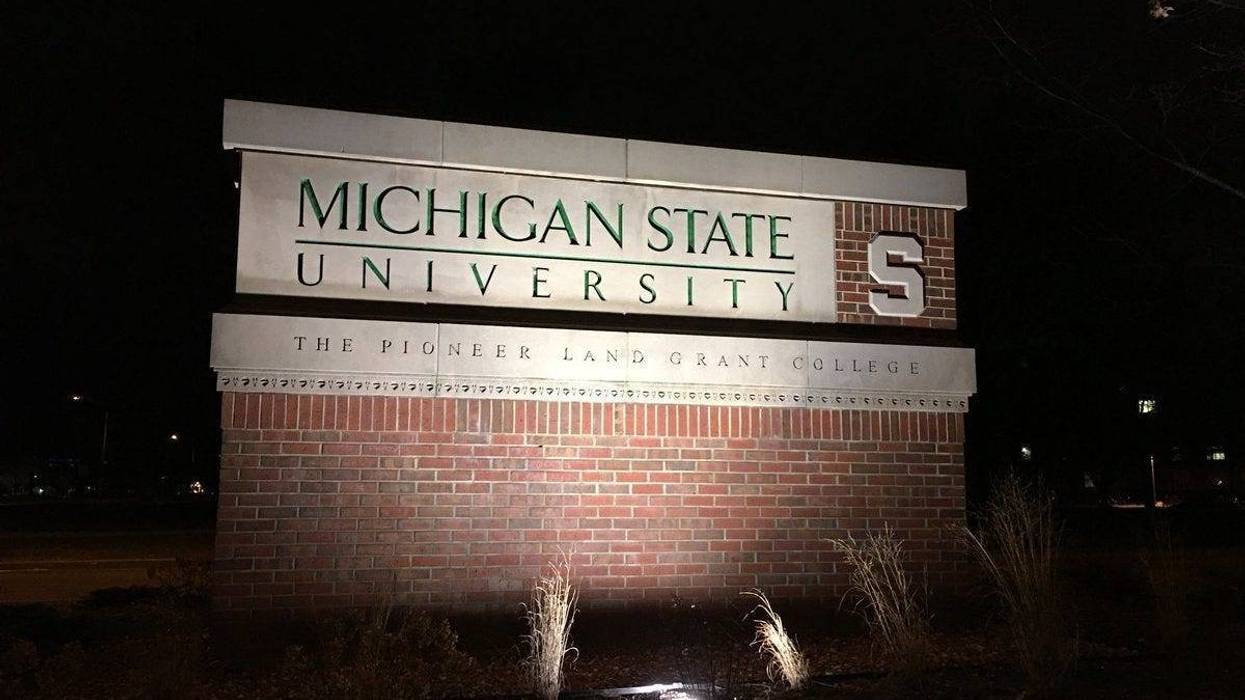 Michigan State University sign