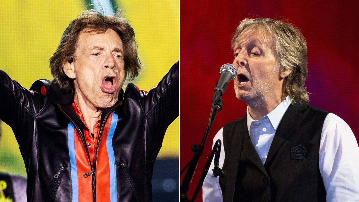 Mick Jagger and Paul McCartney
