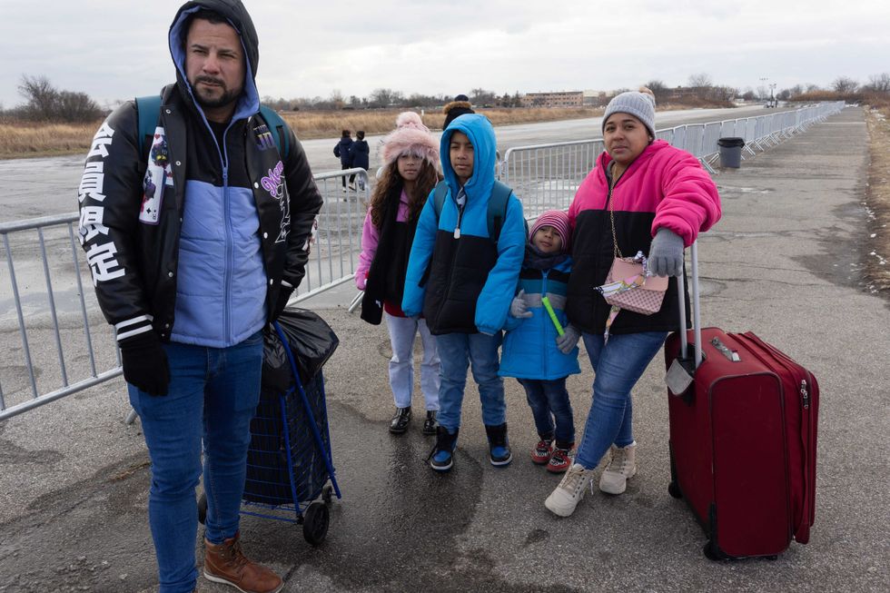 Migrant families were removed from the Floyd Bennett Field migrant shelter in January