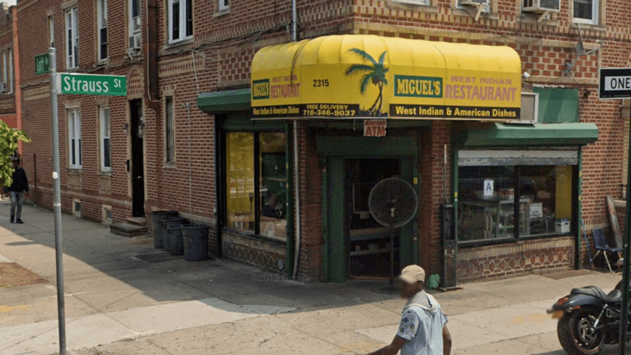 Miguel's West Indian Restaurant, where two men were shot Thursday morning, according to police.