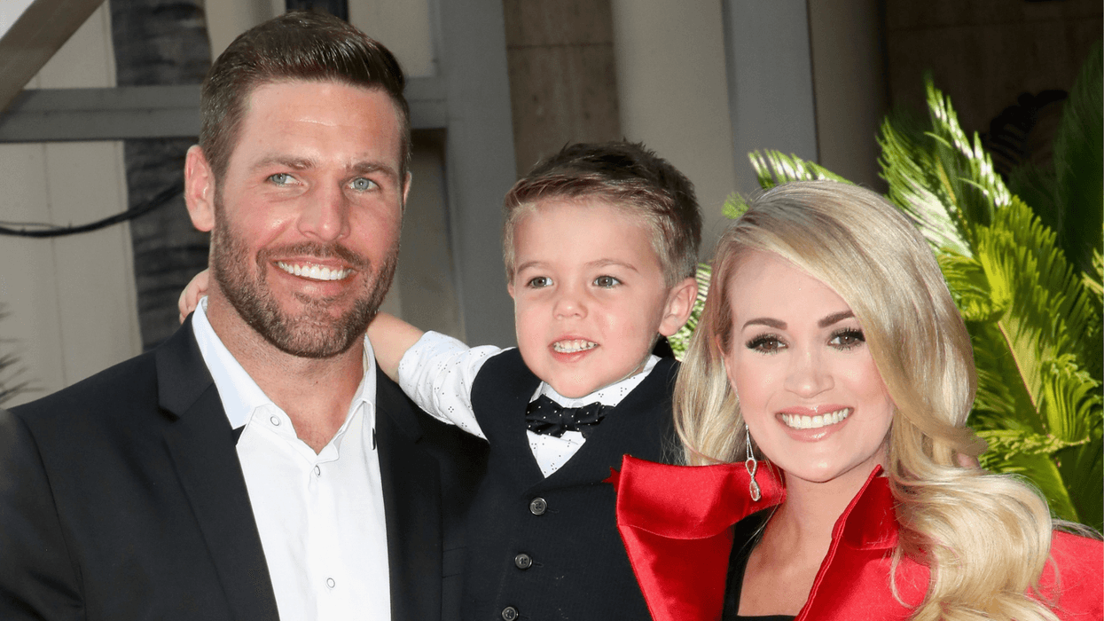 Mike Fisher, Isaiah Michael Fisher and Carrie Underwood