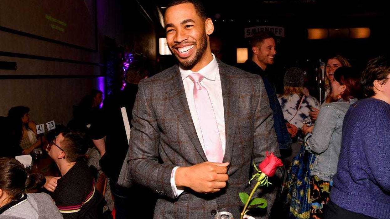 Mike Johnson joins Bachelor fans to watch episode 2 while sipping on his favorite Smirnoff Seltzer White Peach Rosè on January 13, 2020 in Brooklyn, New York. (Photo by Slaven Vlasic/Getty Images for Smirnoff Seltzer)
