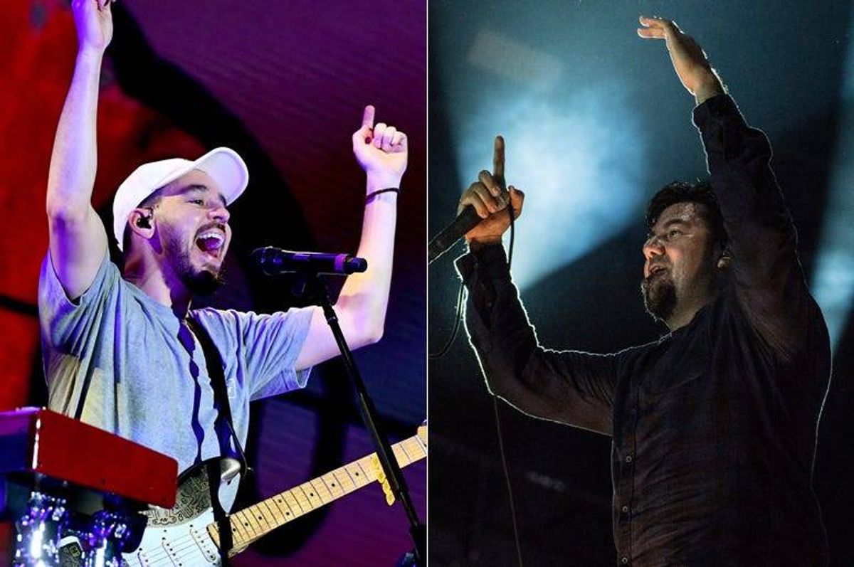 Mike Shinoda of Linkin Park and Chino Moreno of Deftones