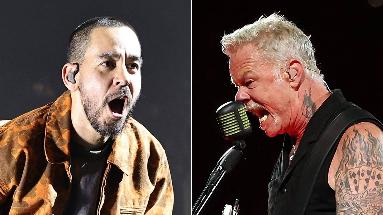 Mike Shinoda of Linkin Park, James Hetfield of Metallica