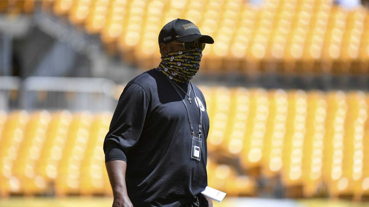 Mike Tomlin at Steelers Training Camp 2020