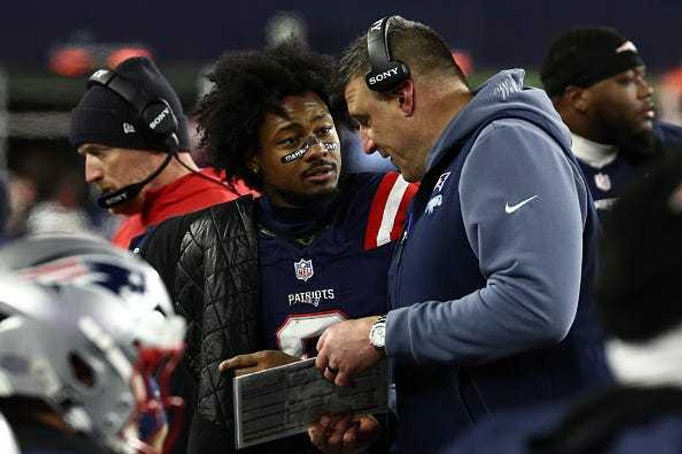 Mike Vrabel and Stefon Diggs