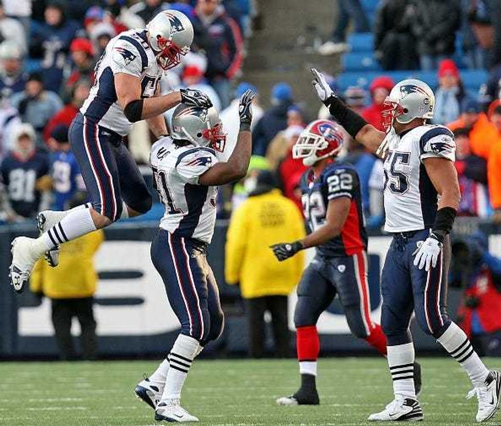 Mike Vrabel, Jerod Mayo, Fred Jackson and Junior Seau