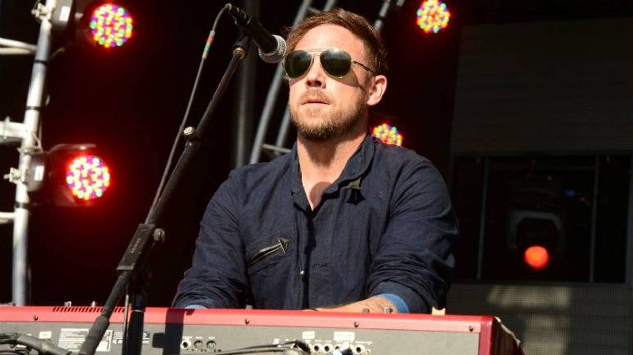 Mikel Jollett of The Airborne Toxic Event performs onstage