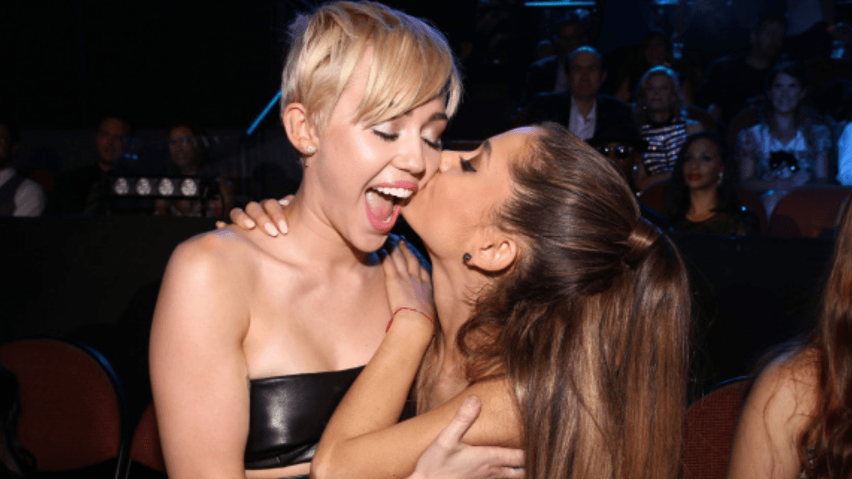 Miley Cyrus and Ariana Grande