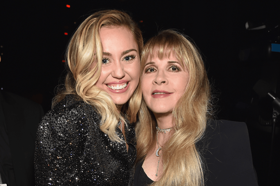 Miley Cyrus calls in Stevie Nicks to take 'Midnight Sky' remix to the edge