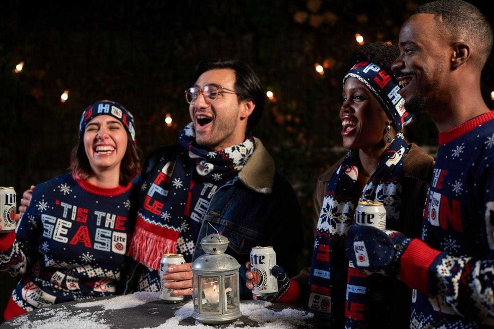 Miller Lite’s ugly sweater knitwear line is returning with a brand new design and a few new items, including brand new inclusive packaging and cans, so you can still celebrate “in style."