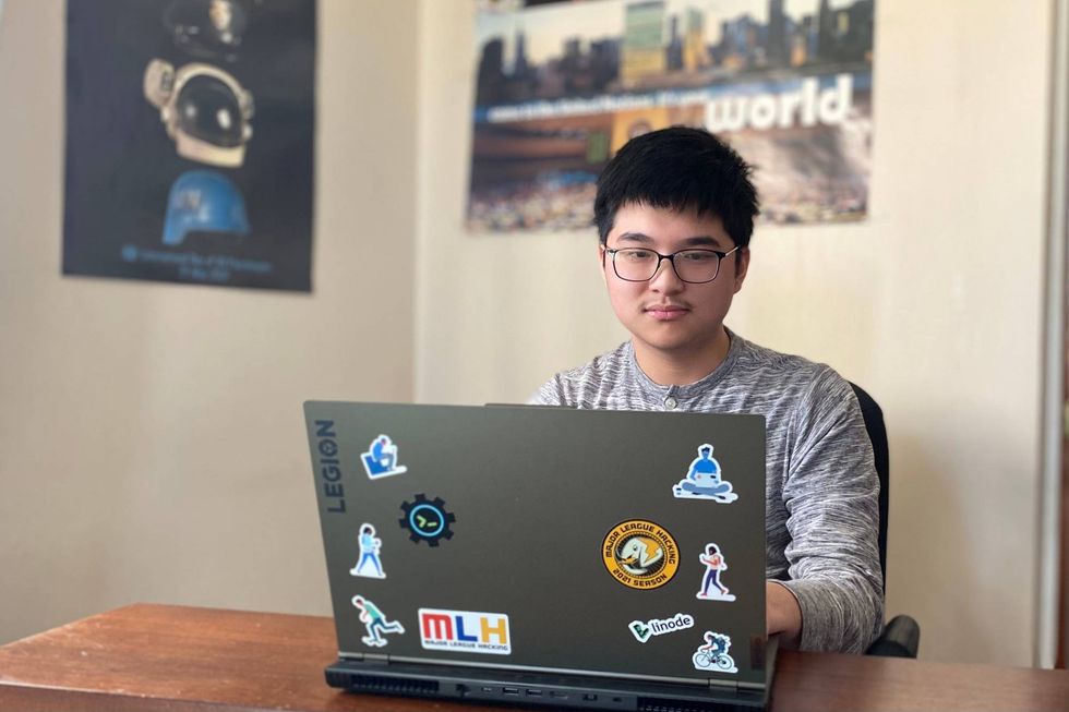 Mingjin Lu is co-captain and lead programmer of the Robogriffins.