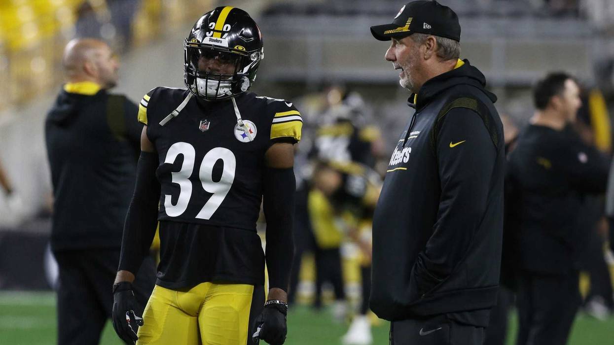 Minkah Fitzpatrick with Keith Butler