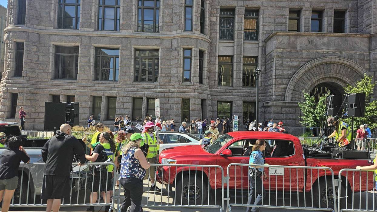 Minneapolis City Hall Jake Lang Protest Riot