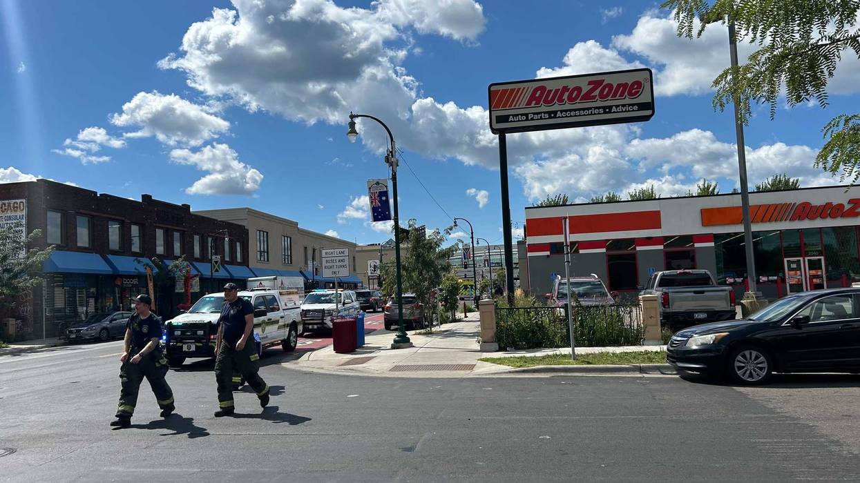 Minneapolis Police are on the scene of a shooting in South Minneapolis near 31st and Clinton near an AutoZone.