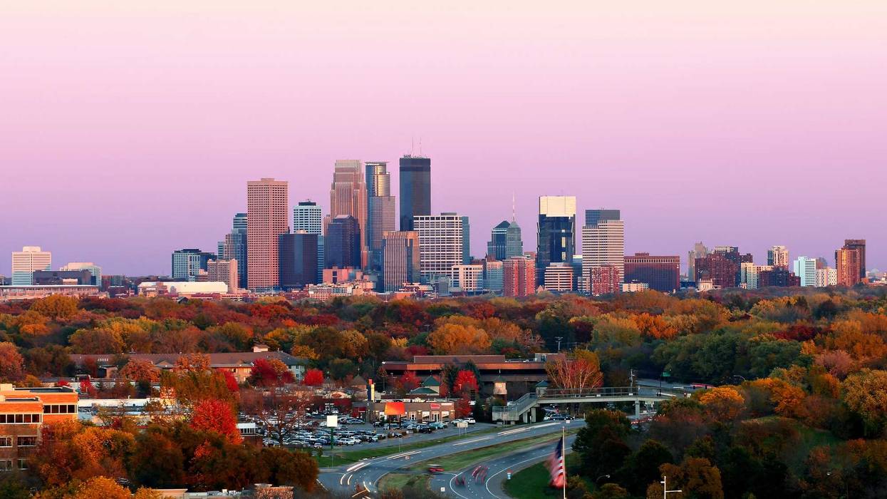 Minneapolis skyline.
