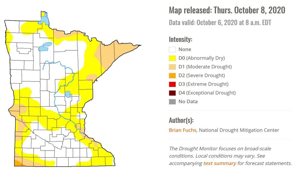 Minnesota Drought Map