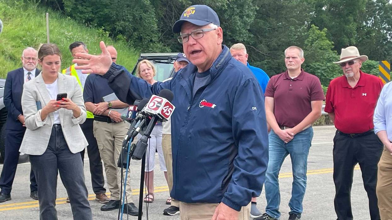 Minnesota Governor Tim Walz speaking in southern Minnesota Tuesday about a call he led with other Democratic Governors about concerns they have about President Joe Biden. They'll gather in D.C. to meet with the president Wednesday.