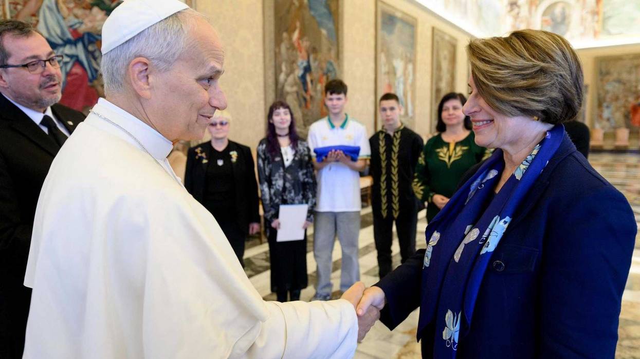 Minnesota U.S. Senator Amy Klobuchar (D) traveled to the Vatican Friday where she met with Pope Leo the 14th along with a delegation from Ukraine.