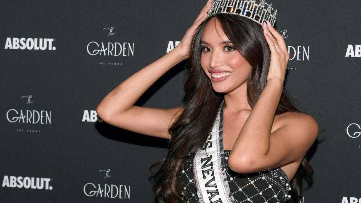 Miss Nevada USA 2021 Kataluna Enriquez, Miss USA's first transgender pageant winner, attends a celebration in her honor at The Garden Las Vegas on July 23, 2021 in Las Vegas, Nevada. (Photo by Bryan Steffy/Getty Images)