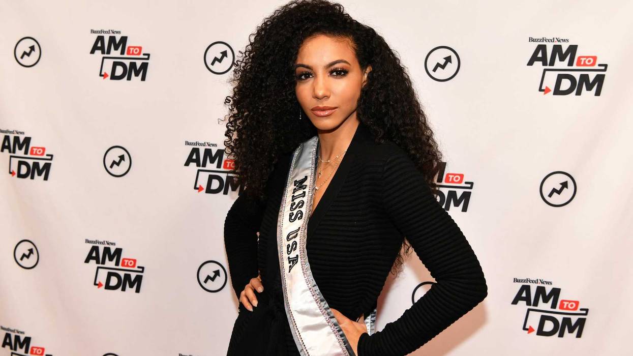 Miss USA 2019 Cheslie Kryst visits BuzzFeed's "AM To DM" on February 28, 2020 in New York City.