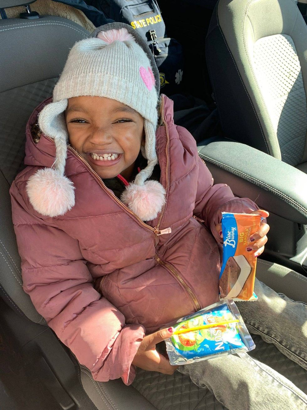missing child recovered and smiling