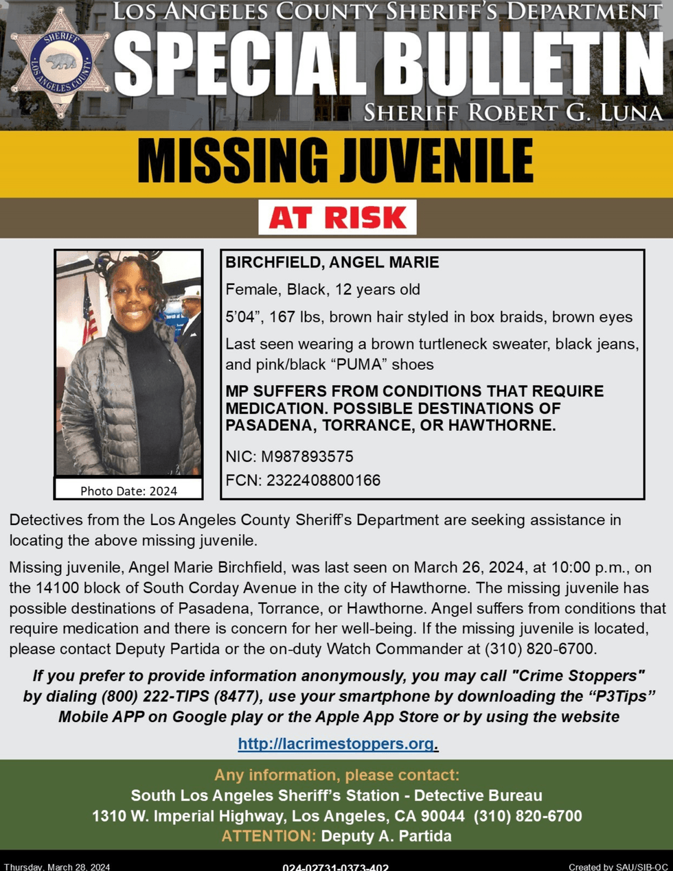 Missing LASD