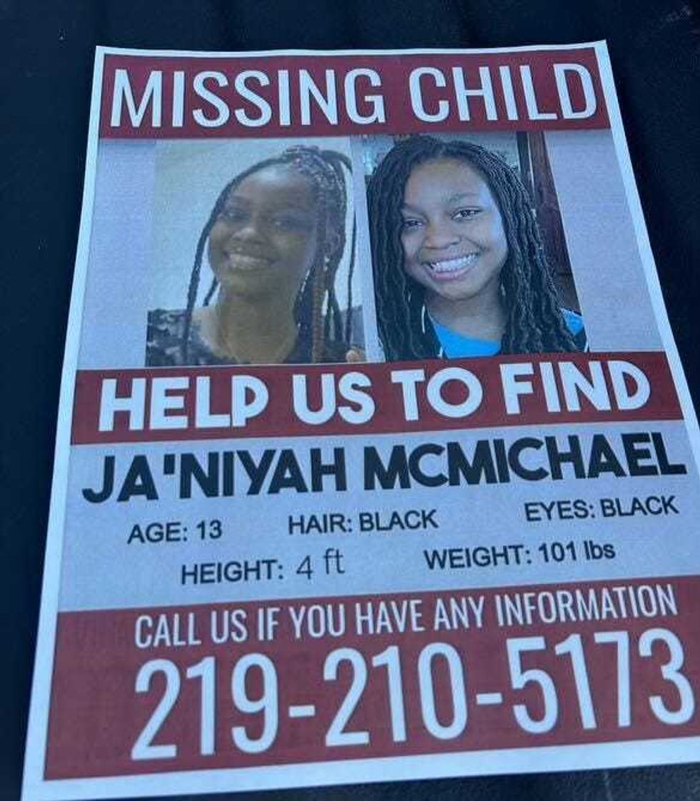 Missing teen poster
