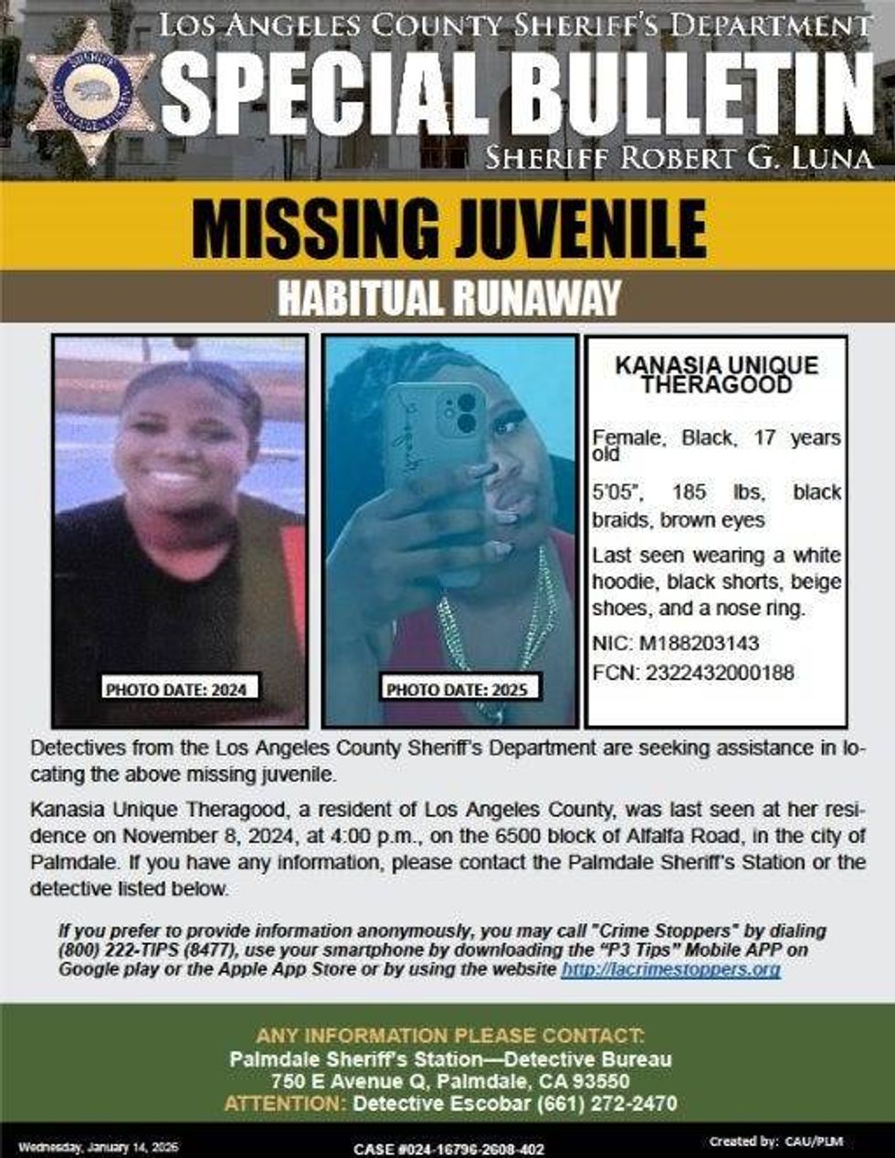 Missing teen