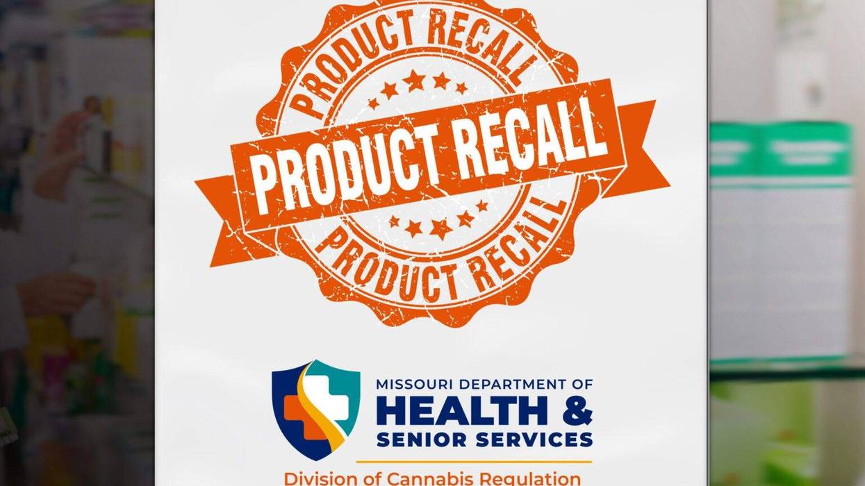 Missouri’s Division of Cannabis Regulation has issued a product recall for marijuana products sold by C&C Manufacturing, LLC and NGWMO LLC.