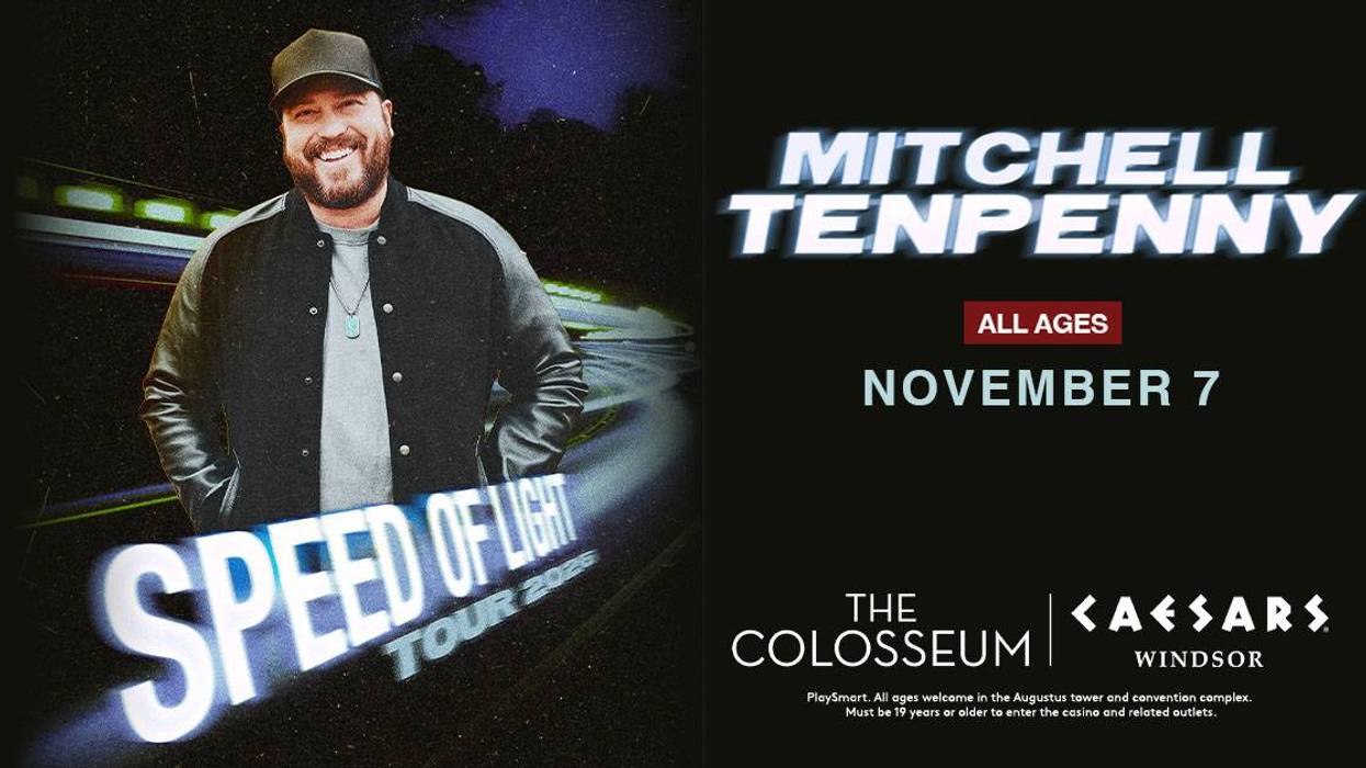 Mitchell Tenpenny Speed of Light Tour 2023 poster, Nov 7, All Ages, Caesars Windsor.