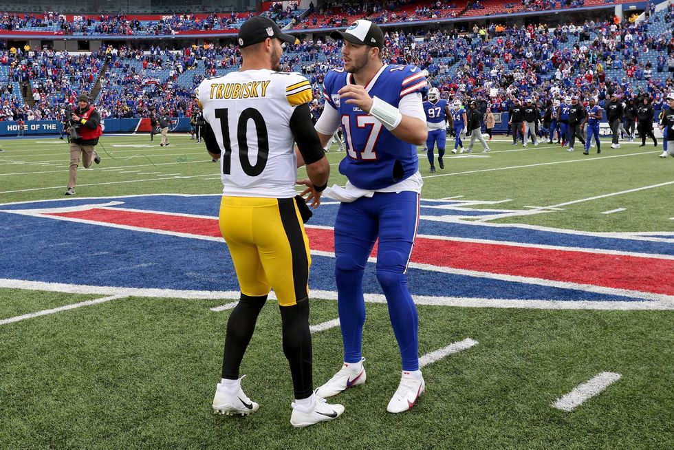 Mitchell Trubisky and Josh Allen