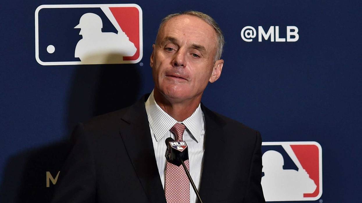MLB Commissioner Rob Manfred and MLBPA director Tony Clark in war of words.