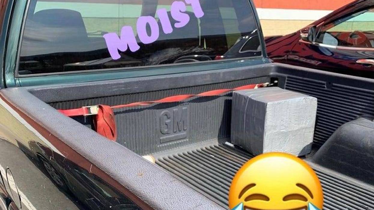"Moist" decal
