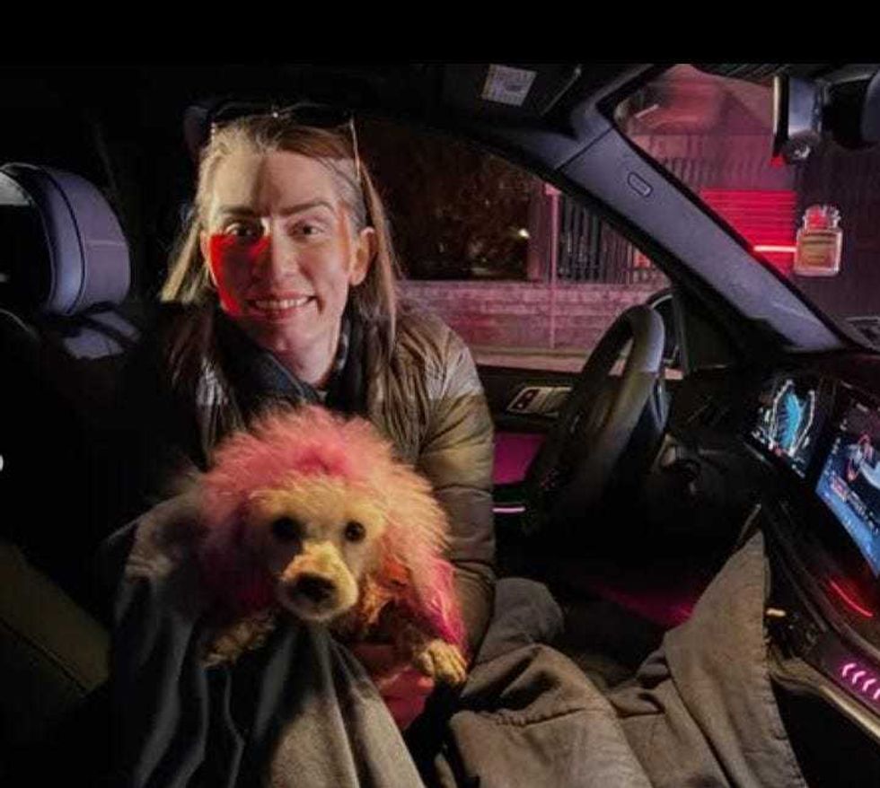 Molly the poodle was found cold but unharmed and she was reunited with her owner in Garfield.