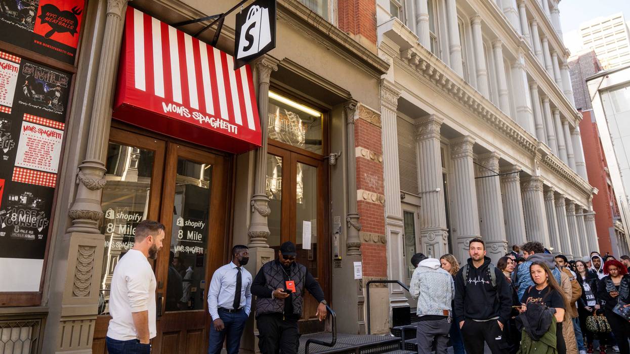 Mom's Spaghetti pop-up in SoHo.