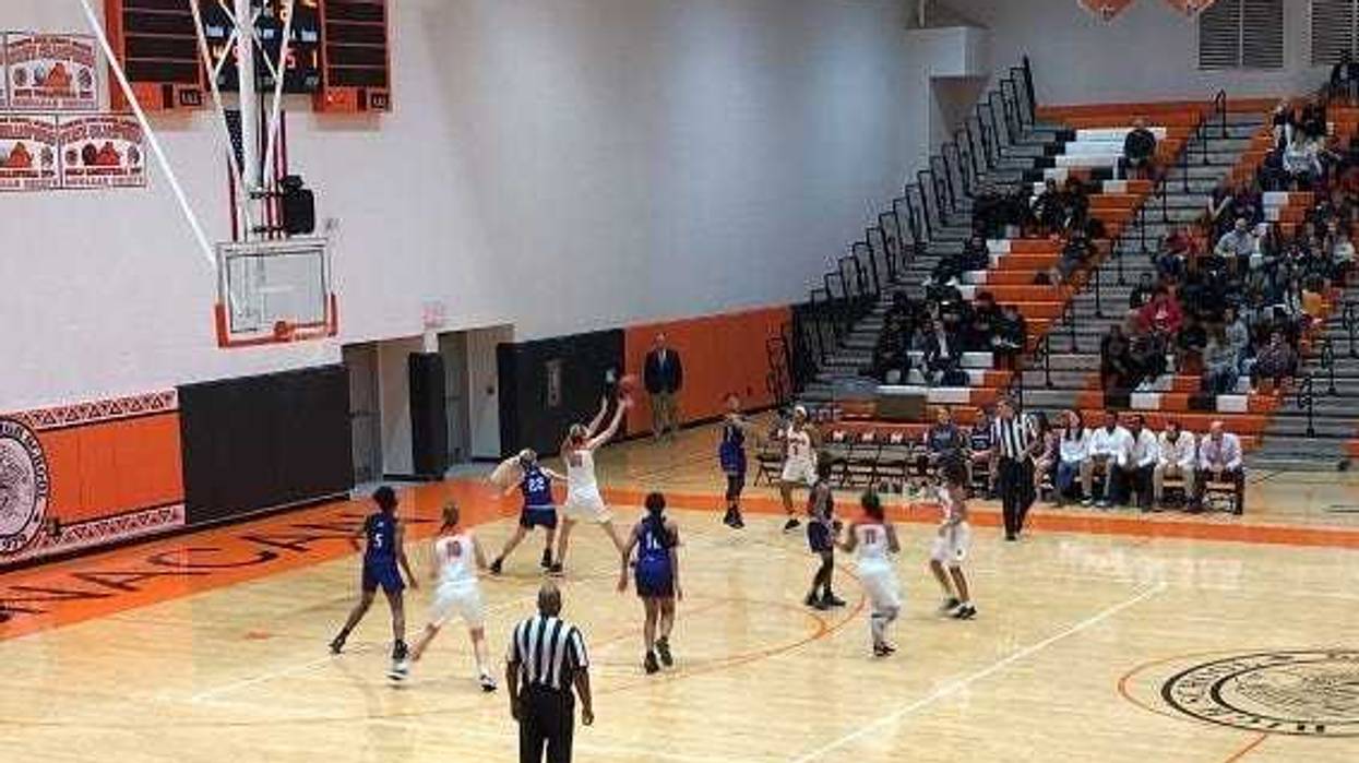 Monacan High School plays James River High School on February 14, 2020. Both teams are in the state semifinals on Tuesday, March 10th. (Matt Demlein, WRVA)