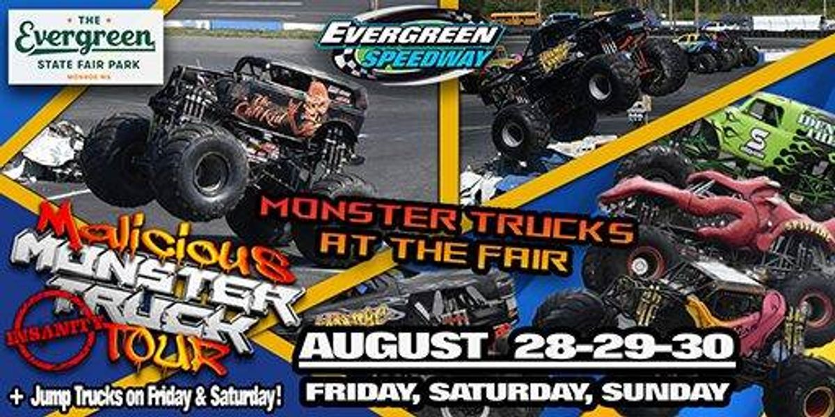 Monster Trucks At Evergreen Speedway