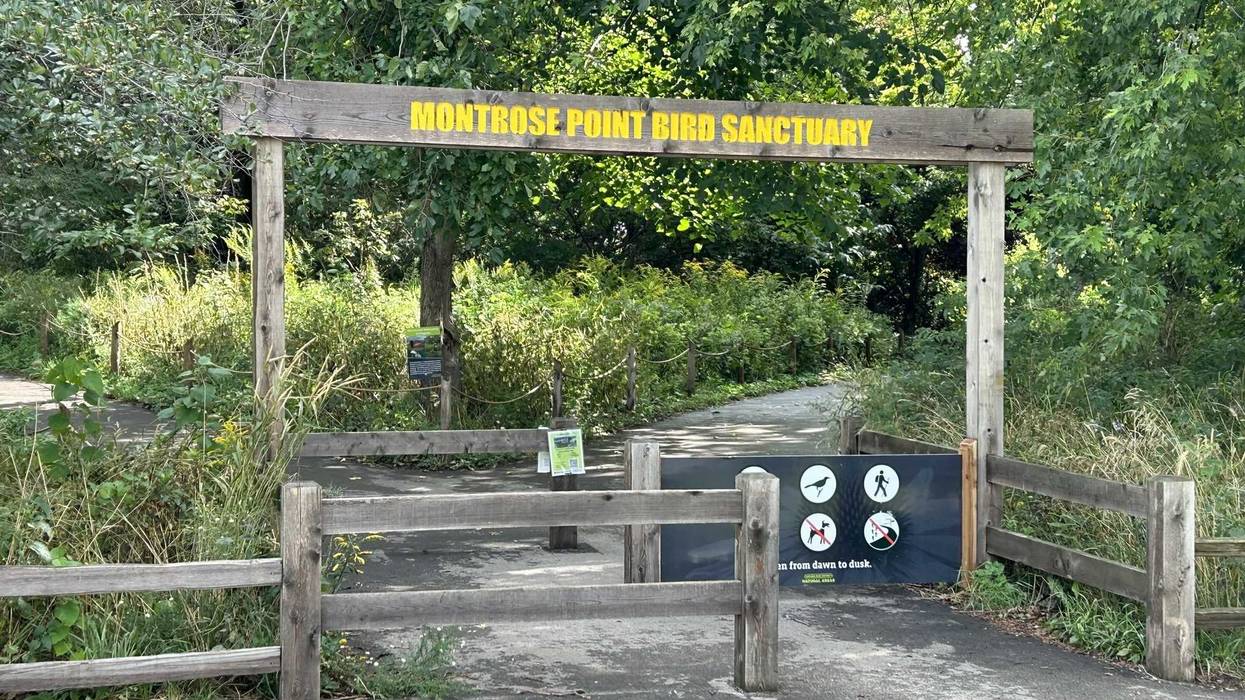 Montrose Point entrance and pathway