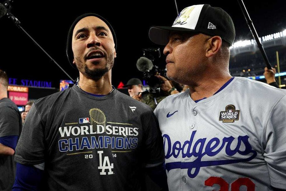 Mookie Betts and Dave Roberts